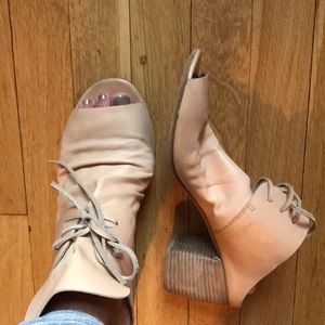 Marsell Pale Pink/ Cream Color Open Toe Mules Size 40